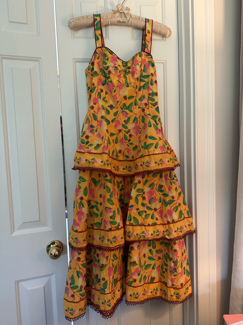 Farm Rio midi tired dress